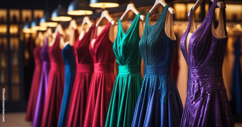 “Cocktail-length outfit ideas for wedding guest dresses in elegant evening styles”