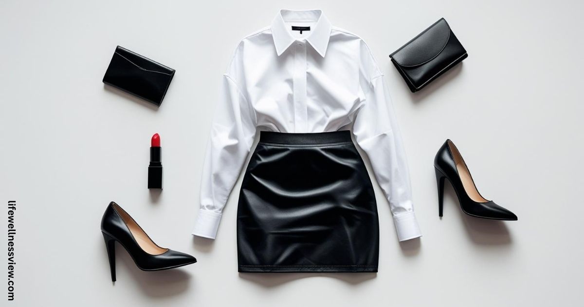 black micro mini skirt
