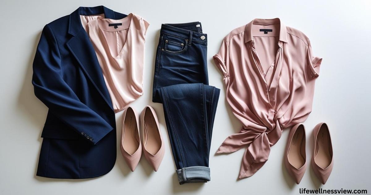 blazer-dark-wash-jeans-silk-blouse
