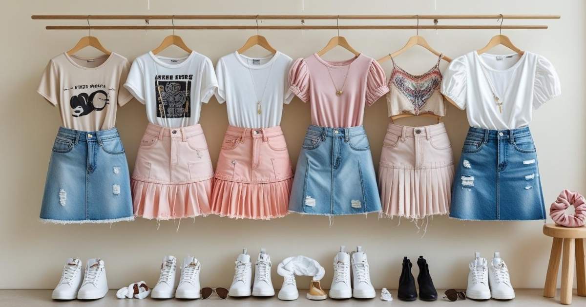 Denim Mini Skirt