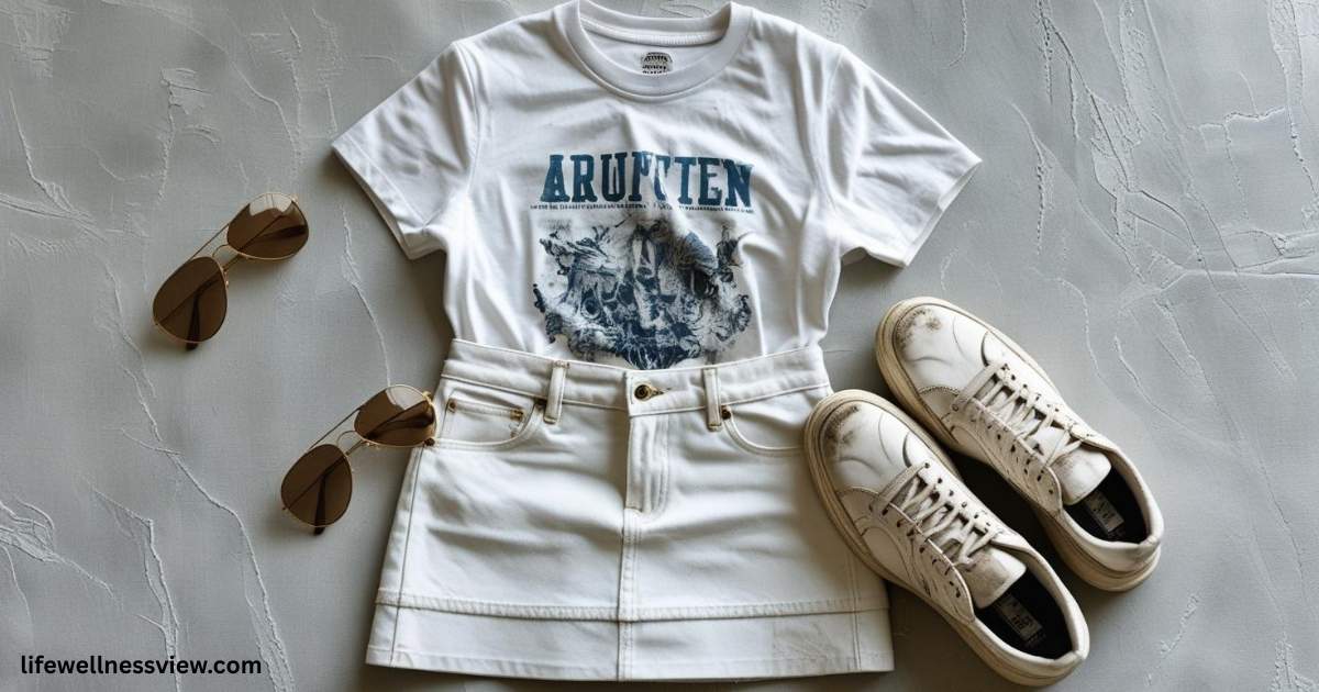 white-denim-mini-skirt