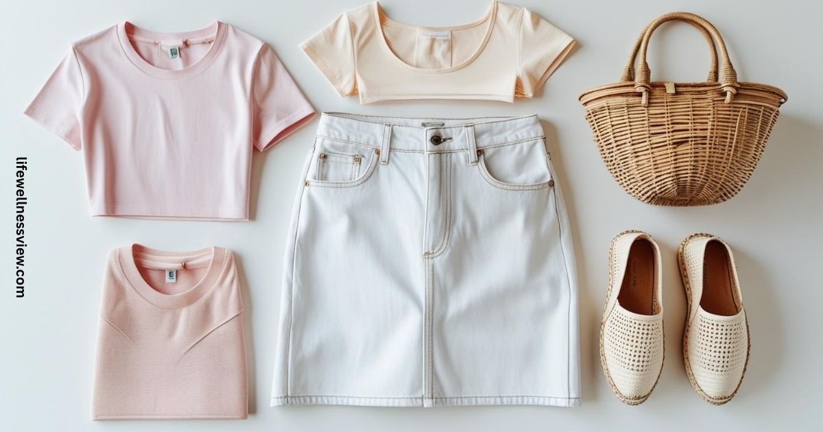 White Jean Skirt