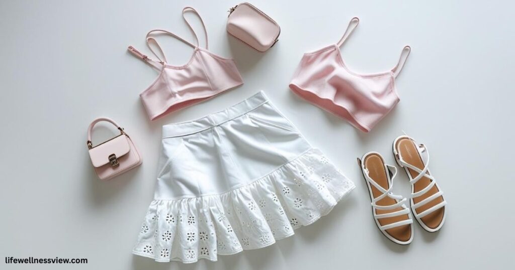 White Ruffle Mini Skirt