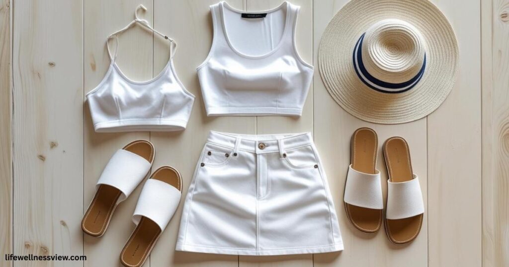 White Short Mini Skirt